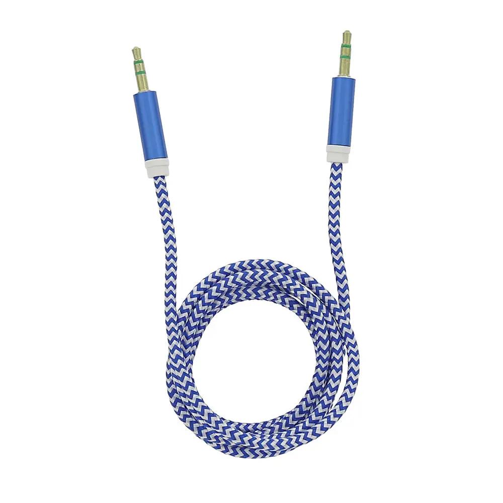 Tellur Auxiliary Audio Cable Στερεοφωνικό καλώδιο ήχου Αρσενικό/Αρσενικό μήκους 1 μέτρου σε μπλε – PhoneBazaar