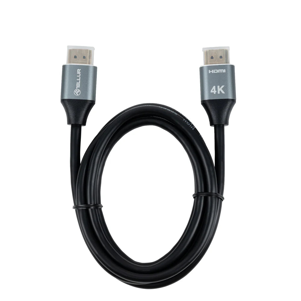 Καλώδιο HDMI 2.0 υψηλής ταχύτητας, 4K, 18 Gbps, βύσμα Ethernet 1,5 m, Μαύρο (TLL312001)
