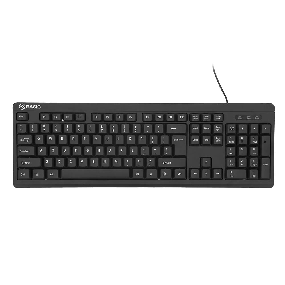 Tellur Basic Wired Keyboard US, USB – Μαύρο (US QWERTY, καλώδιο 1,35 m)