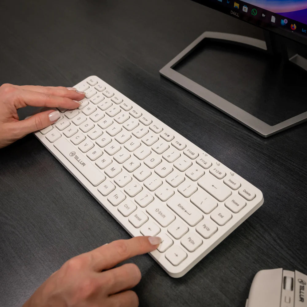 Tellur Μίνι ασύρματο πληκτρολόγιο σε λευκό χρώμα (TLL491241)