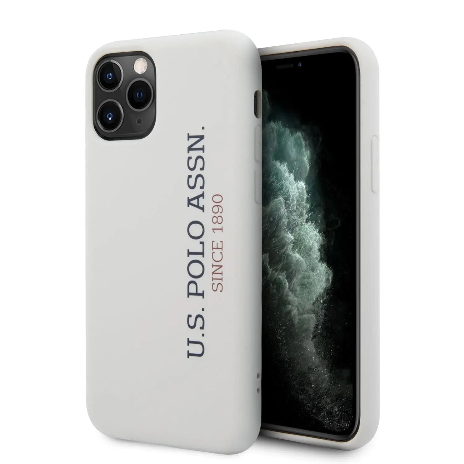 U.S. Polo Assn. “Silicone Effect Logo Collection” Θήκη προστασίας από σιλικόνη – iPhone 11 Pro (Λευκό – USHCN58SLWHV2) – PhoneBazaar