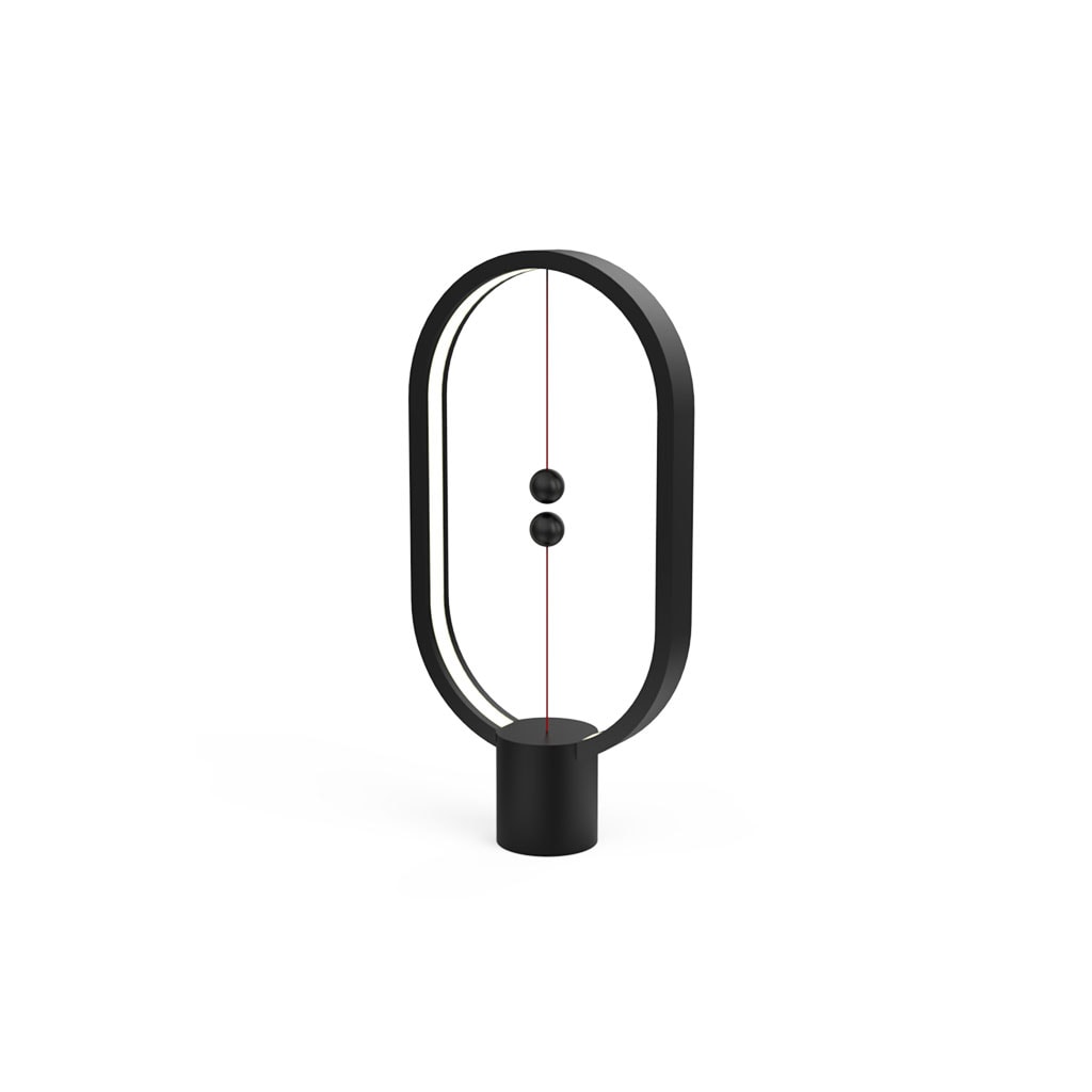 Designnest Heng Balance Type-C |Plastic Lamp Ellipse| Διακοσμητική λάμπα με μαγνητικό διακόπτη (Μαύρο)