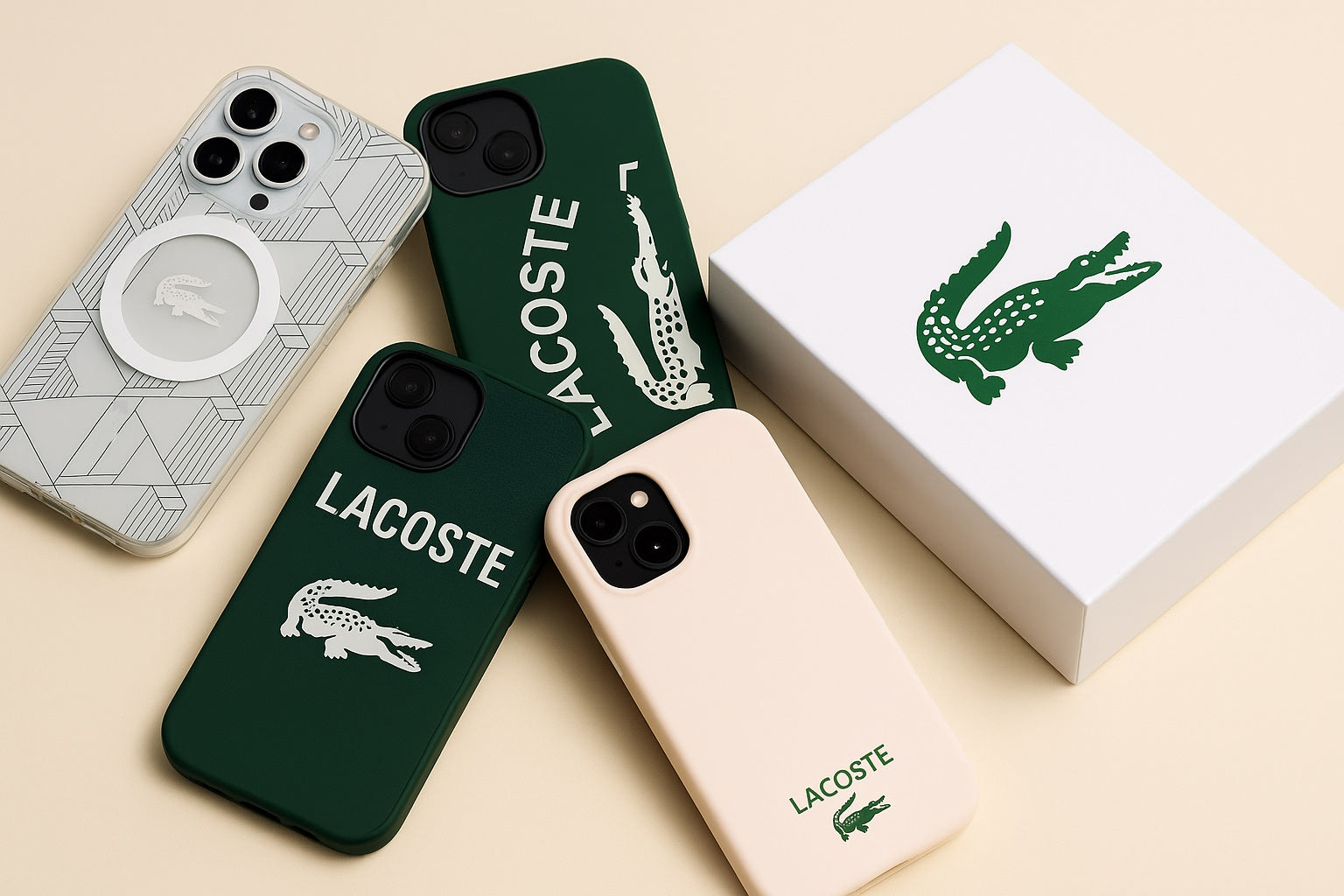 Lacoste Magsafe PVC Mono Sportswear Hard Case Θήκη προστασίας από σκληρό πλαστικό για iPhone 15 Pro Max (Sinople/Green)