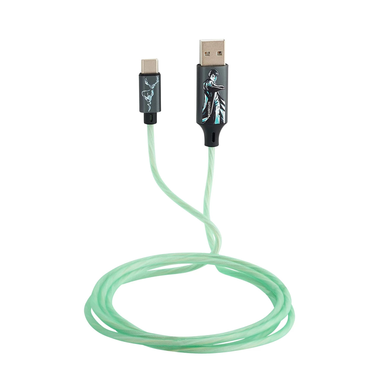 Lazerbuilt Harry Potter Light-Up USB-C Φωτιζόμενο καλώδιο φόρτισης μήκους 1,2 μέτρα (Patronus)