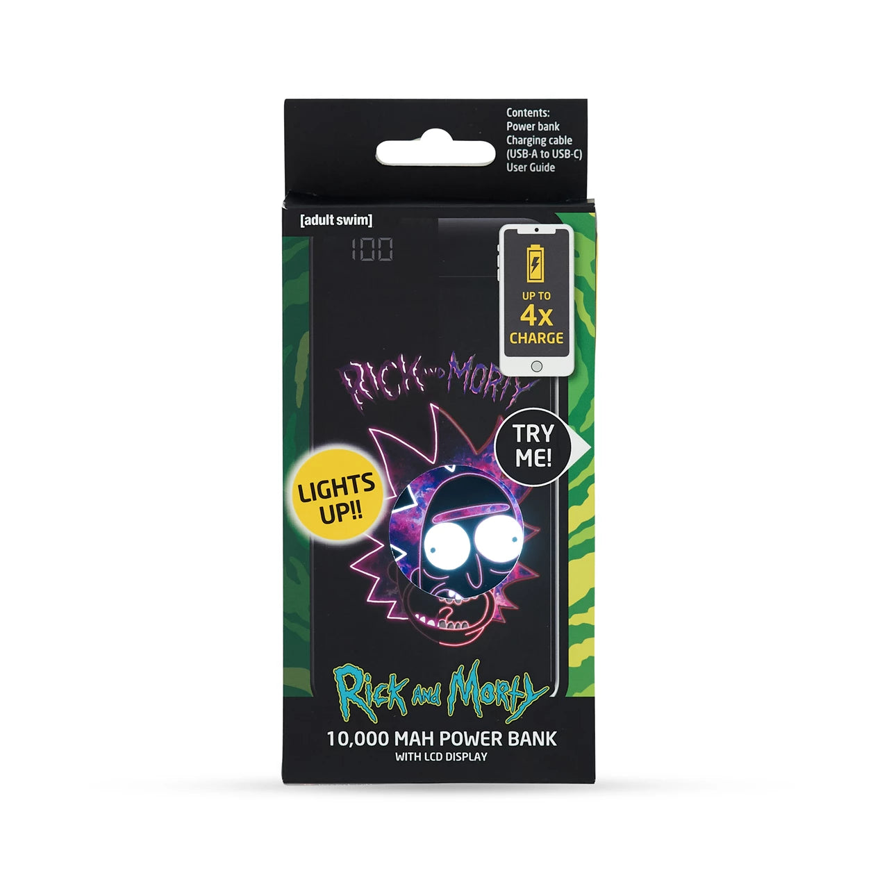 Lazerbuilt Rick & Morty Power Bank 10.000mAh με LED Φωτισμό