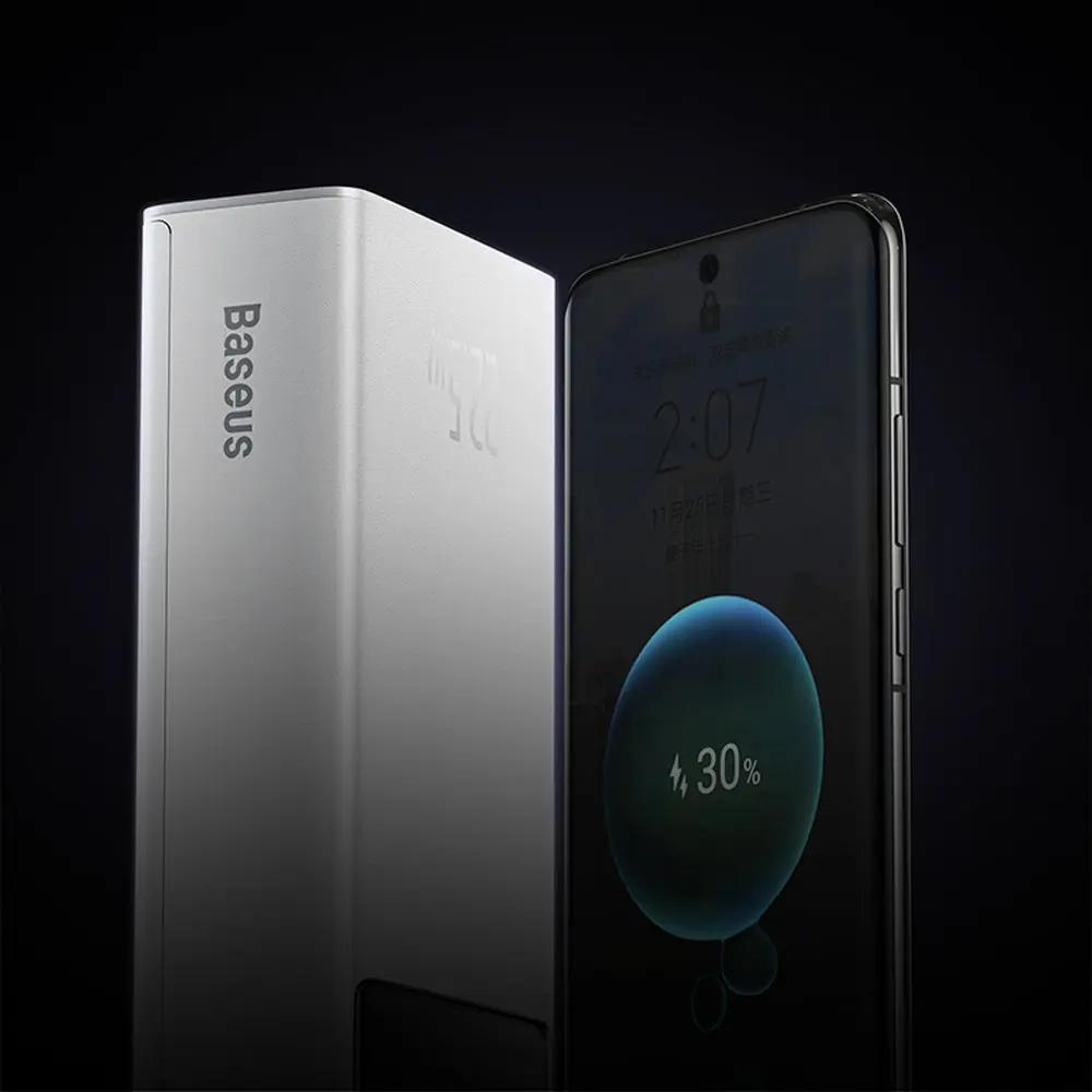 Baseus EnerFill FP41 Power Bank 30000mAh 22.5W με 2 Θύρες USB-A και Θύρα USB-C Λευκό Baseus