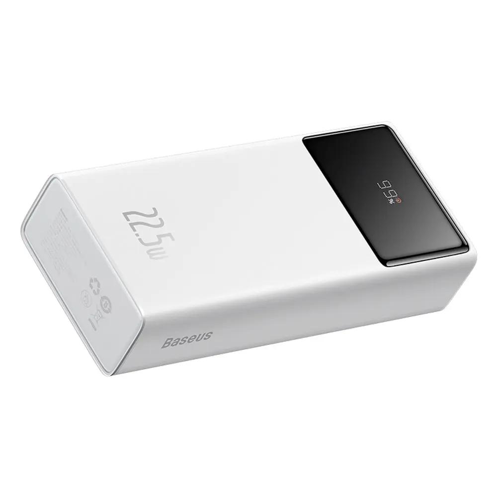 Baseus EnerFill FP41 Power Bank 30000mAh 22.5W με 2 Θύρες USB-A και Θύρα USB-C Λευκό Baseus