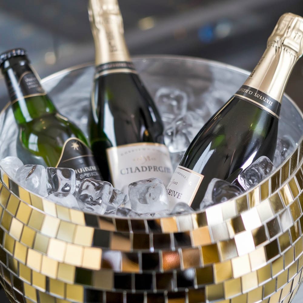 Disco Ball Ice Bucket Gold - Κουβάς Πάγου Ντισκομπάλα – Προσθέστε Λάμψη στα Πάρτι σας