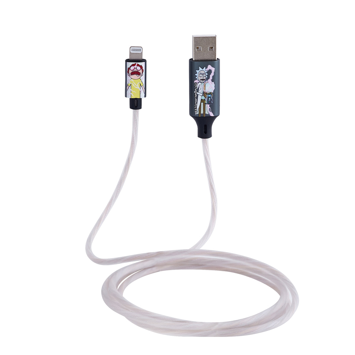 Lazerbuilt Rick & Morty Light-Up USB-C Φωτιζόμενο καλώδιο φόρτισης μήκους 1,2 μέτρα