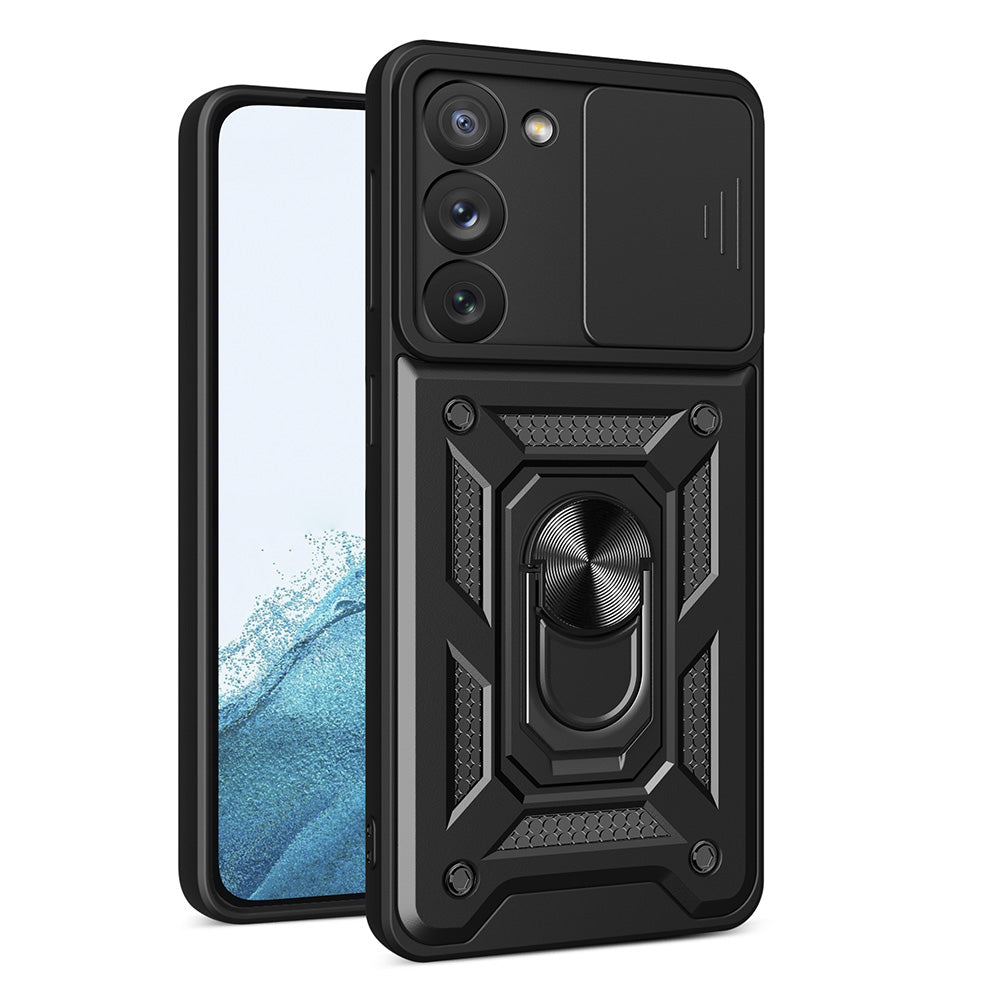 Υβριδική Θωρακισμένη Camshield Θήκη Για Samsung Galaxy S23 Armored Θήκη Με Camera Cover Black – Θήκη για κινητό από το PhoneBazaar.gr
