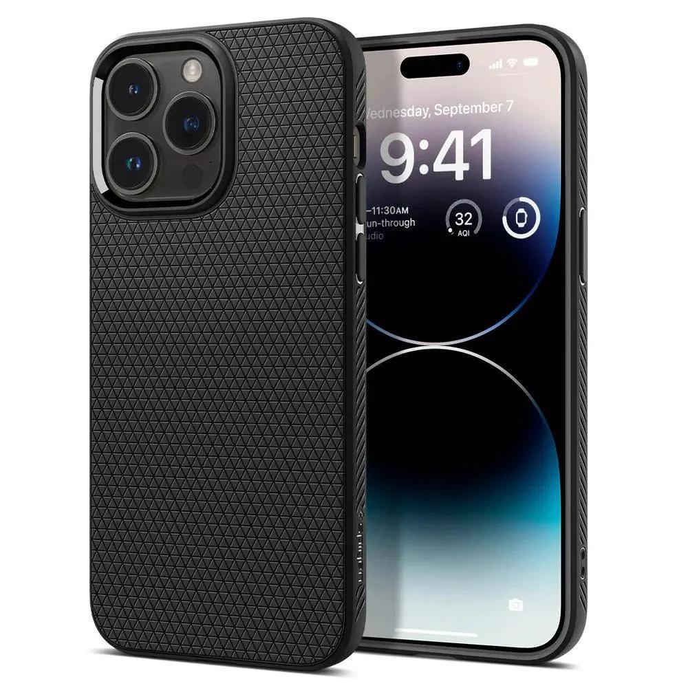 Spigen Liquid Air Iphone 14 Pro Case για Matte Black – PhoneBazaar