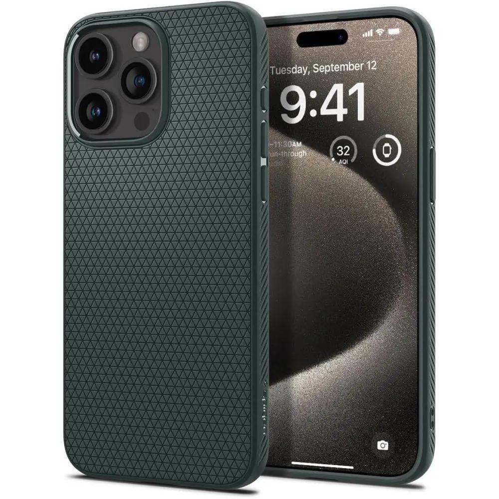 Spigen Liquid Air Iphone 15 Pro Max Case για Dark Green – PhoneBazaar
