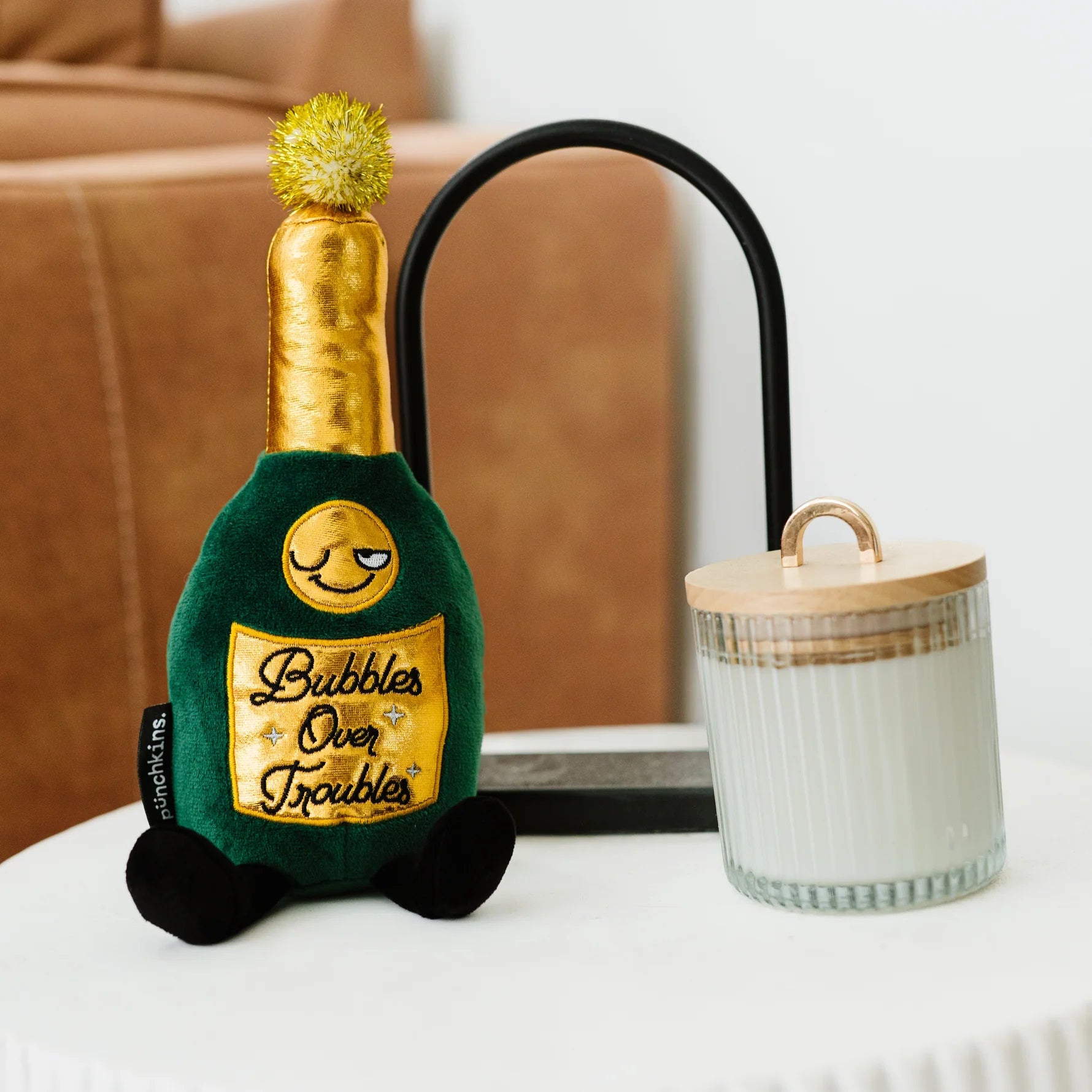 Punchkins Plush Champagne Bottle Λούτρινο – "Bubbles Over Troubles"