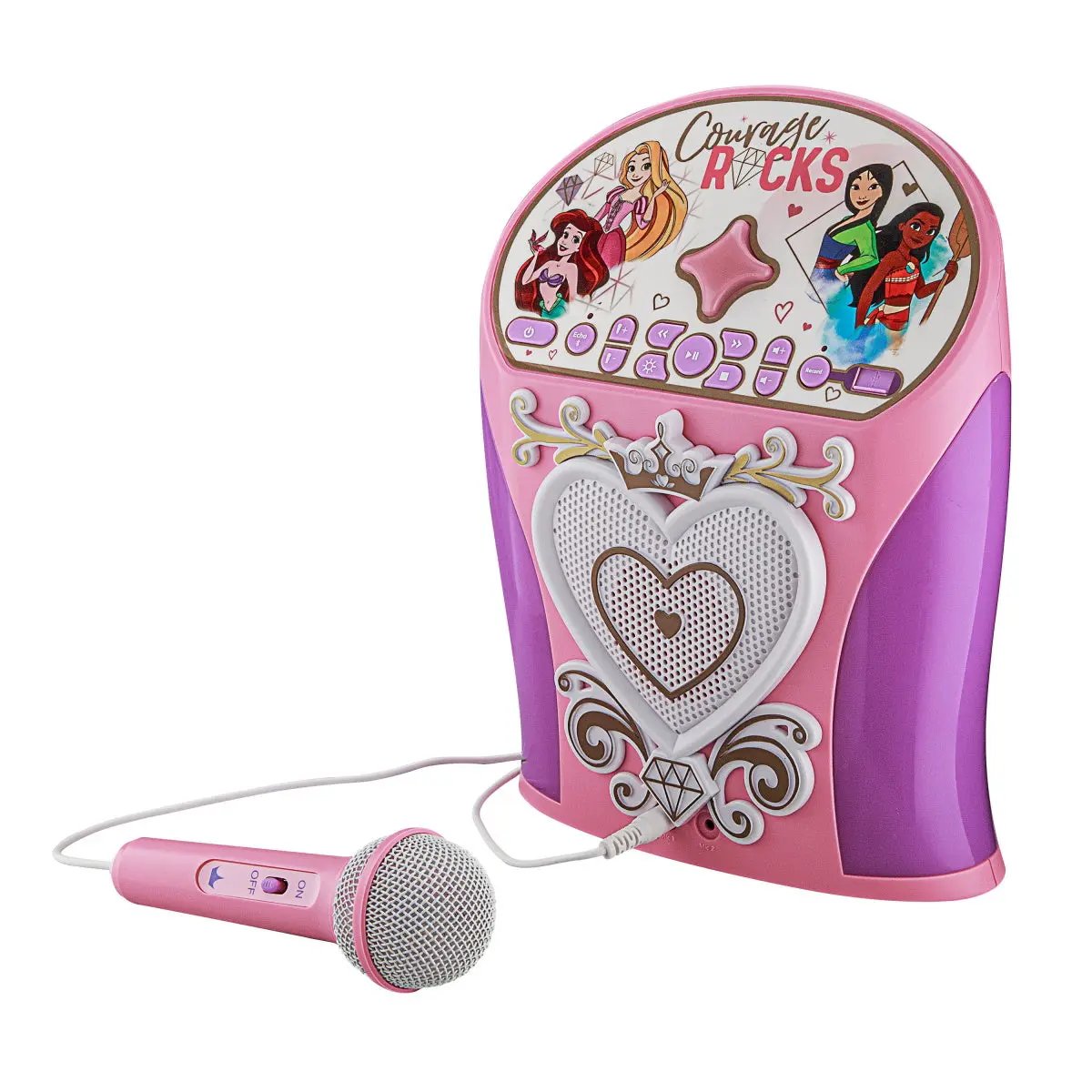Ekids Disney Princess Mp3 Boombox Karaoke & Ενσωματωμενο Μικρόφωνο Για Παιδια Και Εφηβους Με Μουσικη, Φωτισμο, Sound Effects (di-554dp) (μωβ/ροζ) – PhoneBazaar