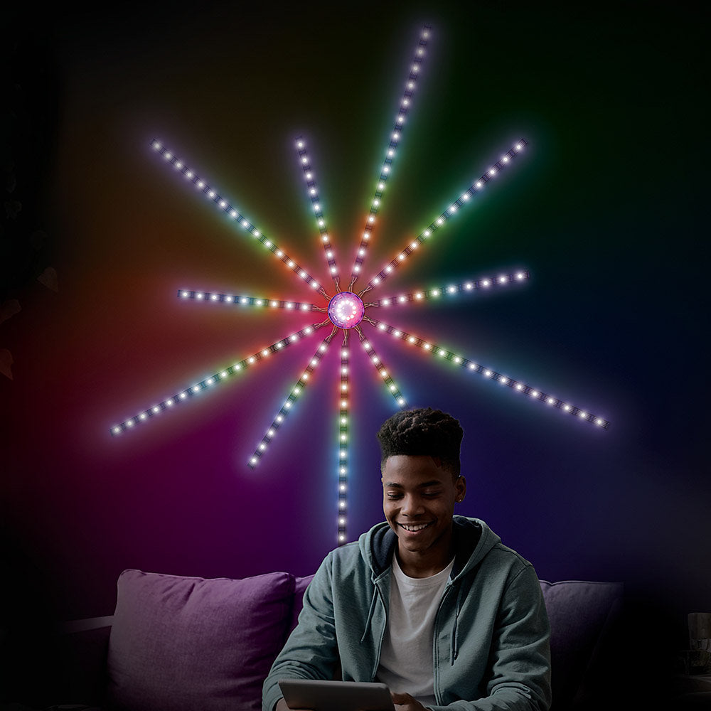 The Source – LED Burst Light Set – Πολύχρωμο Φωτιστικό με Τηλεχειριστήριο & Rainbow Εφέ