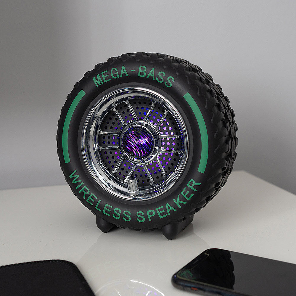 The Source – Wireless Tyre Speaker Bluetooth Ηχείο με Subwoofer 15W & Εφέ Κινητήρα