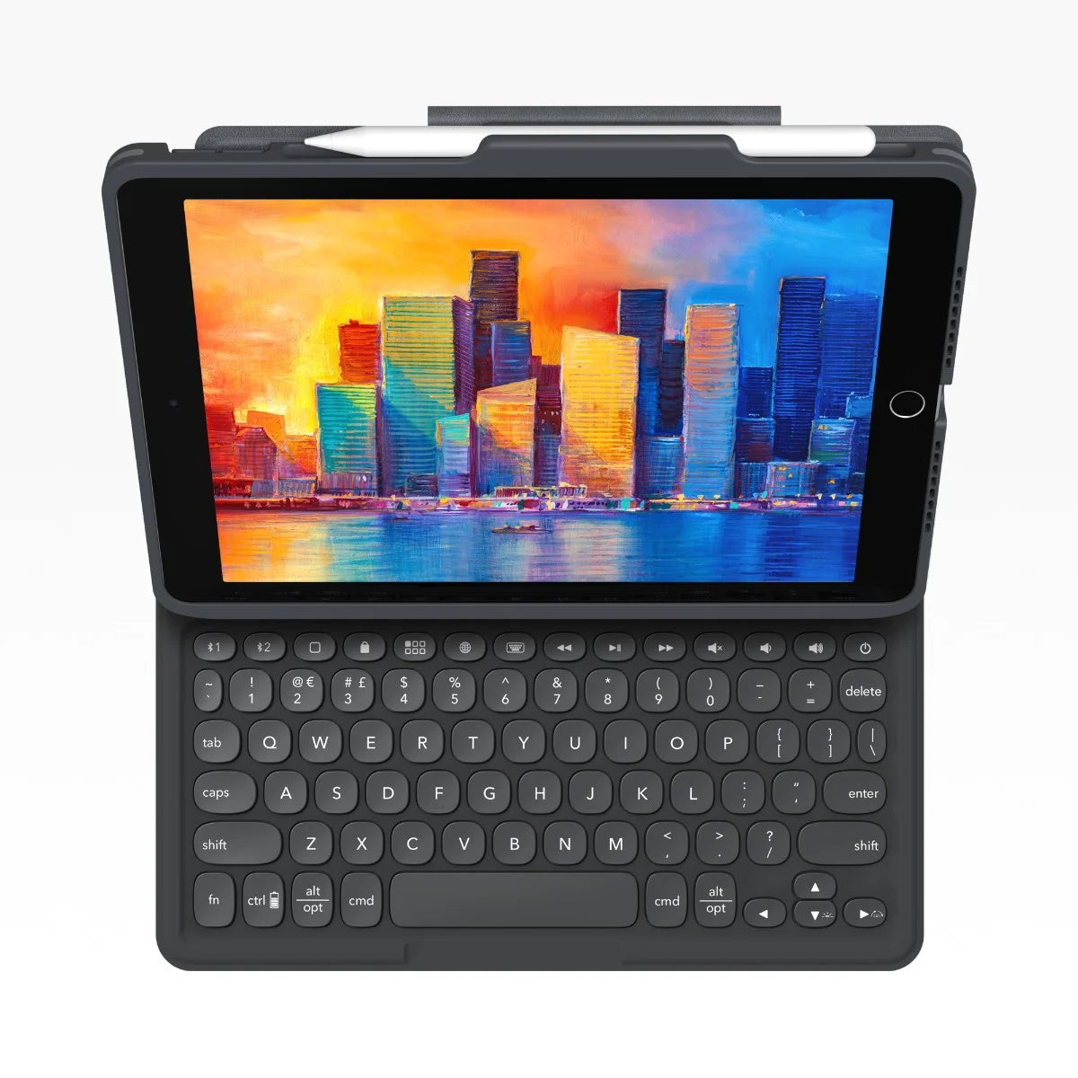 ZAGG Pro Keys Θήκη με πληκτρολόγιο για Apple iPad 10,2″ (7ης / 8ης / 9ης Γενιάς) σε charcoal χρώμα (UK) – 103407134