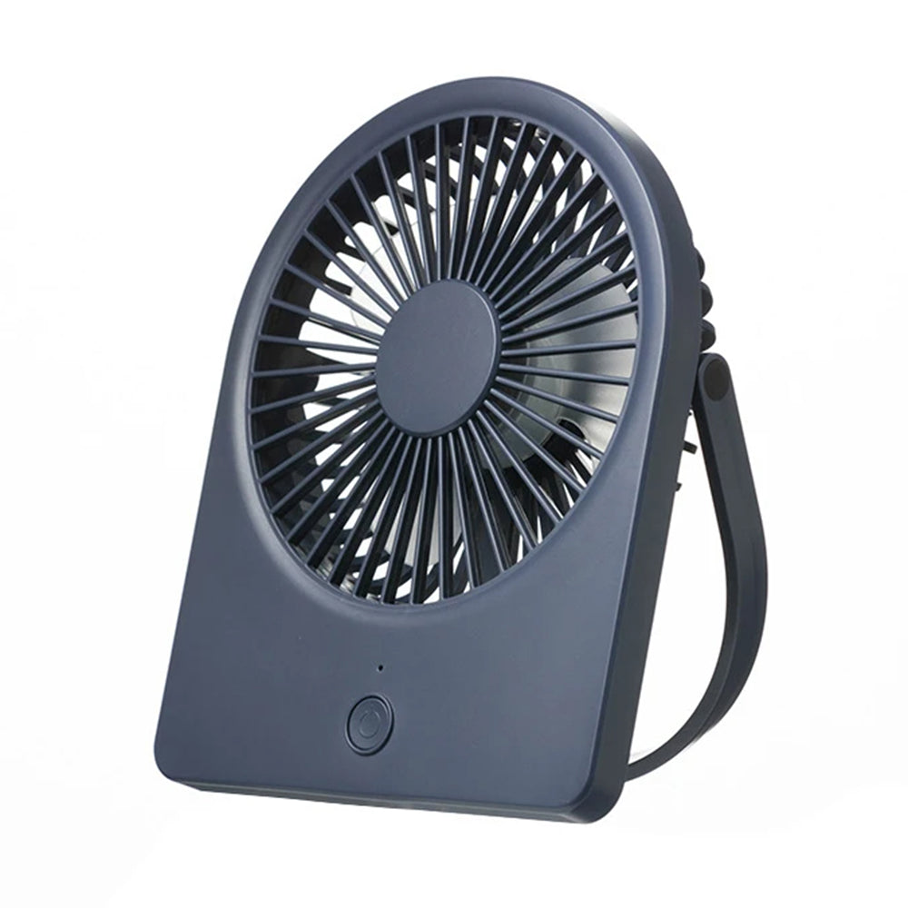 Techsuit - Mini Fan (CT-108) - Portable, Rechargeable, USB - Blue