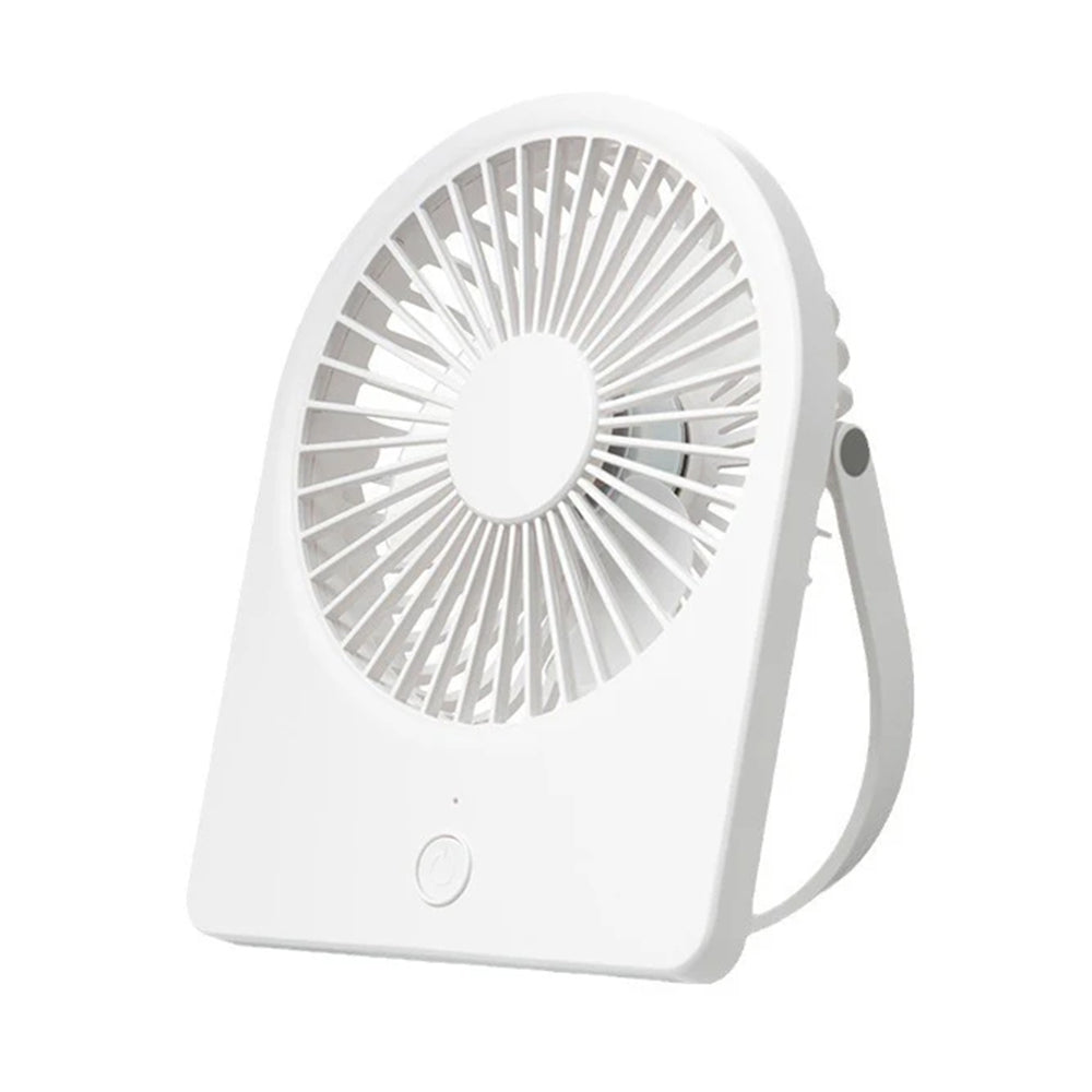 Techsuit - Mini Fan (CT-108) - Portable, Rechargeable, USB - White
