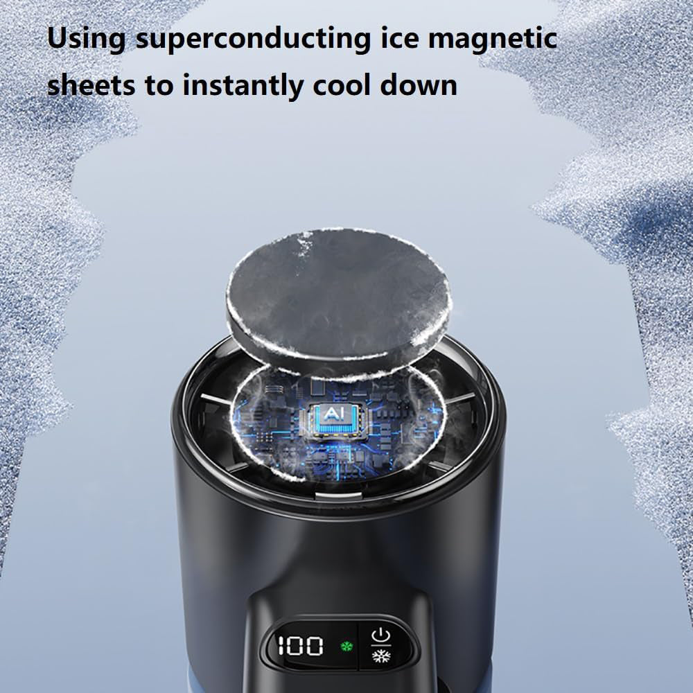 Techsuit - Premium Handheld Fan (F83) - Portable, Adjustable, Rechargeable, 4800mAh - Black