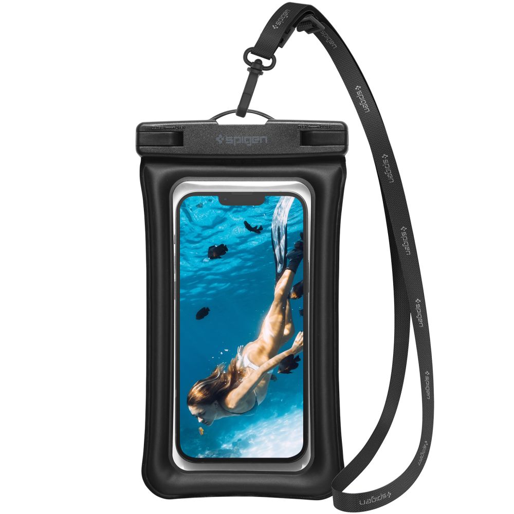 Spigen - Waterproof Case (A610) - IPX8, for Phone, max 6.9" - Black