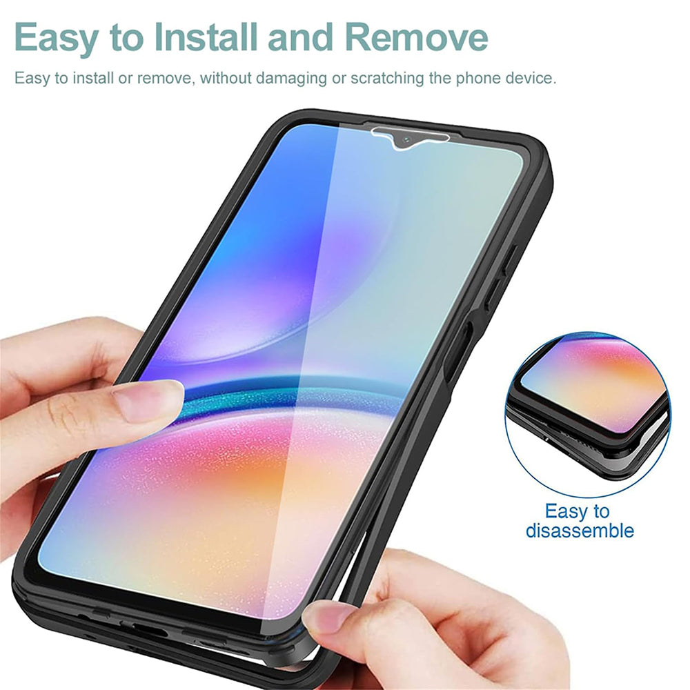 Techsuit - ColorVerse 360 Series + Screen Protector - Galaxy A05s - Black