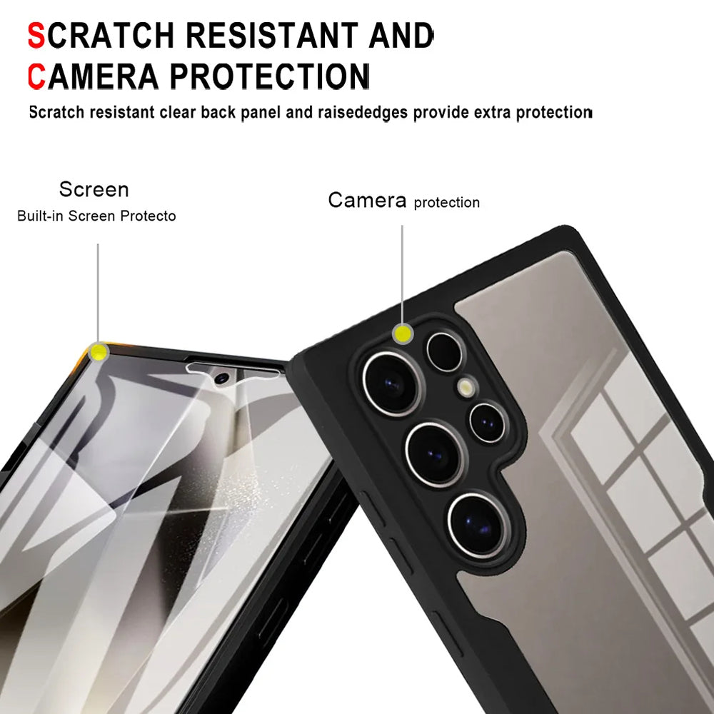 Techsuit - ColorVerse 360 Series + Screen Protector - Galaxy S24 Ultra - Black