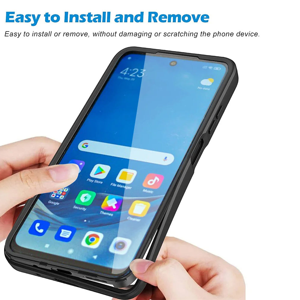 Techsuit - ColorVerse 360 Series + Screen Protector - Galaxy A12 - Black