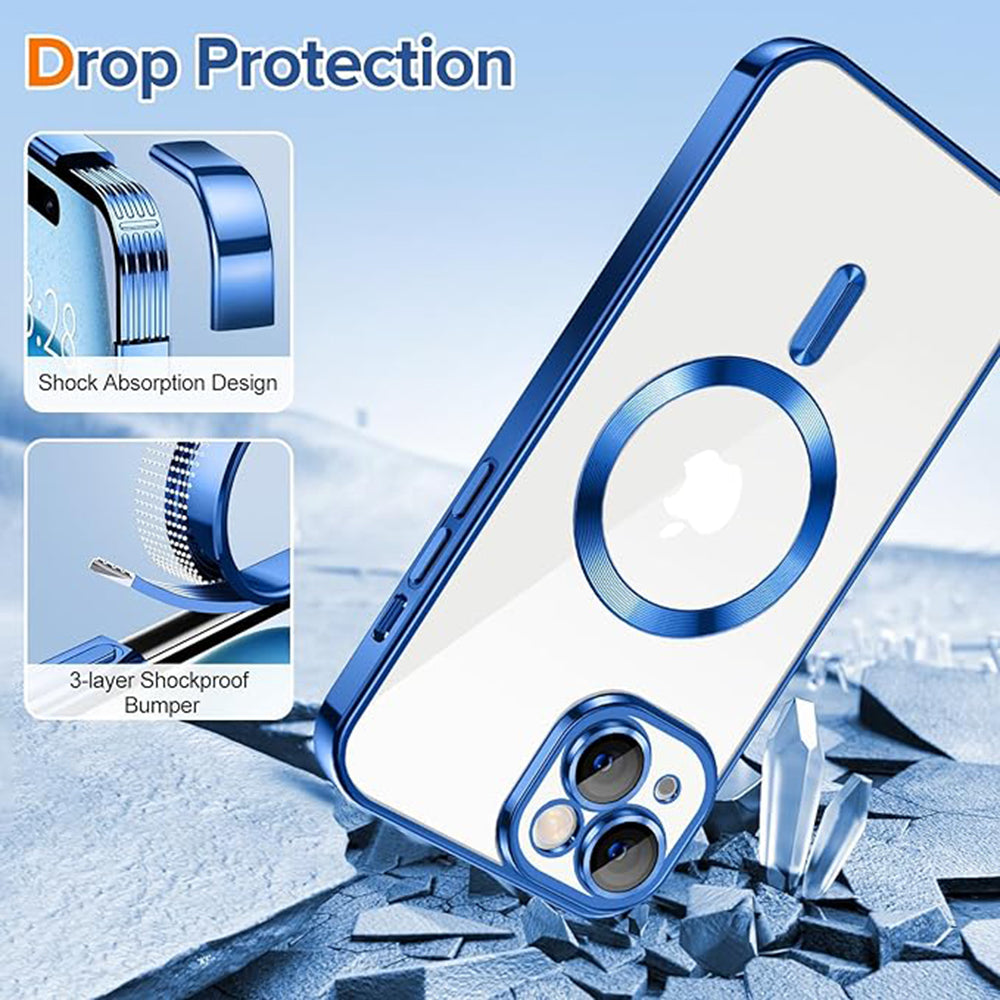 Techsuit - Luxury Crystal MagSafe - iPhone 15 - Deep Blue