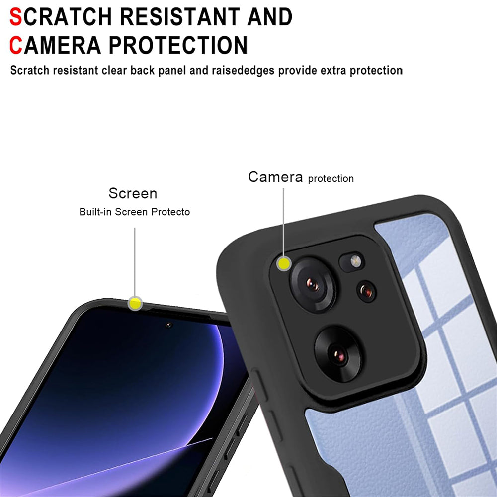 Techsuit - ColorVerse 360 Series + Screen Protector - Xiaomi Redmi 12 4G - Black