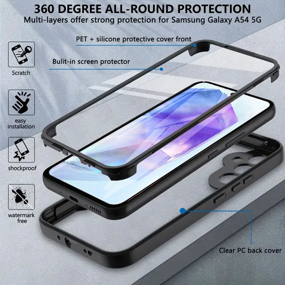 Techsuit - ColorVerse 360 Series + Screen Protector - Galaxy S23 FE - Blue