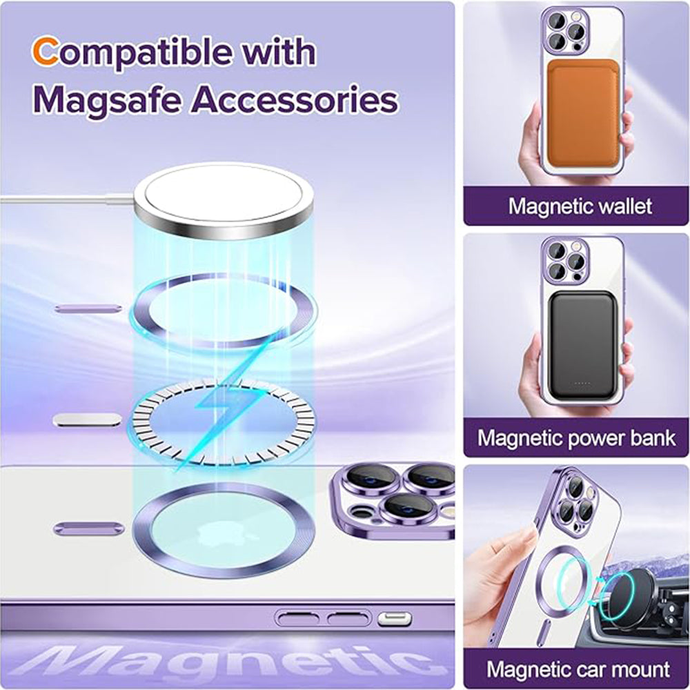Techsuit - Luxury Crystal MagSafe - iPhone 12 Pro - Light Purple