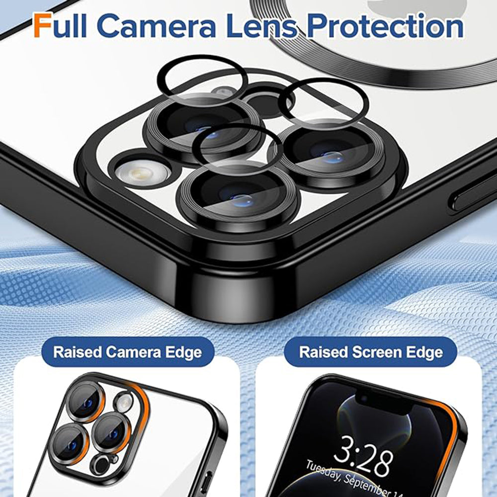 Techsuit - Luxury Crystal MagSafe - iPhone 12 Pro - Black