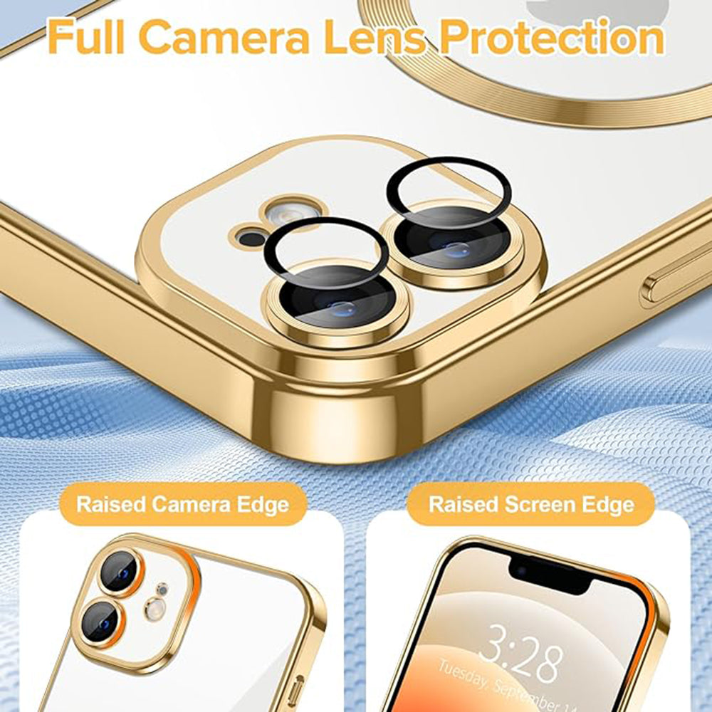Techsuit - Luxury Crystal MagSafe - iPhone 12 - Gold