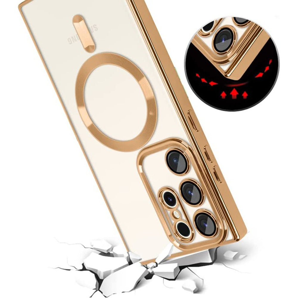 Techsuit - Luxury Crystal MagSafe - Galaxy S22 Ultra 5G - Red