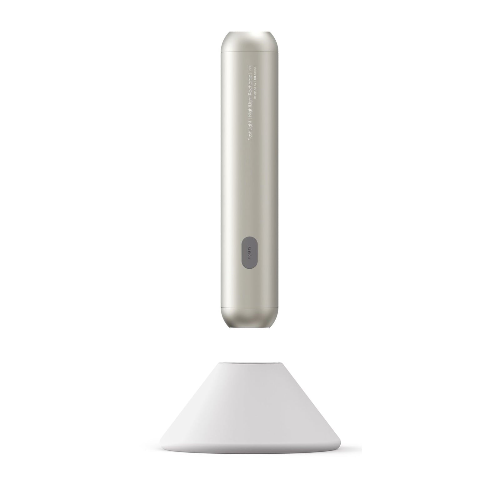 Designnest® Flashlight |Nightlight Recharge| Επαναφορτιζόμενος Φακός Led (Silver - Cool White 6500K) – Θήκη για κινητό από το PhoneBazaar.gr