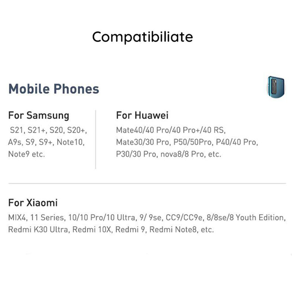 Baseus - Data Cable Crystal Shine (CAJY000703) - Type-C to Type-C, 100W, 2m, Super Fast Charging, Nylon Braided - Blue