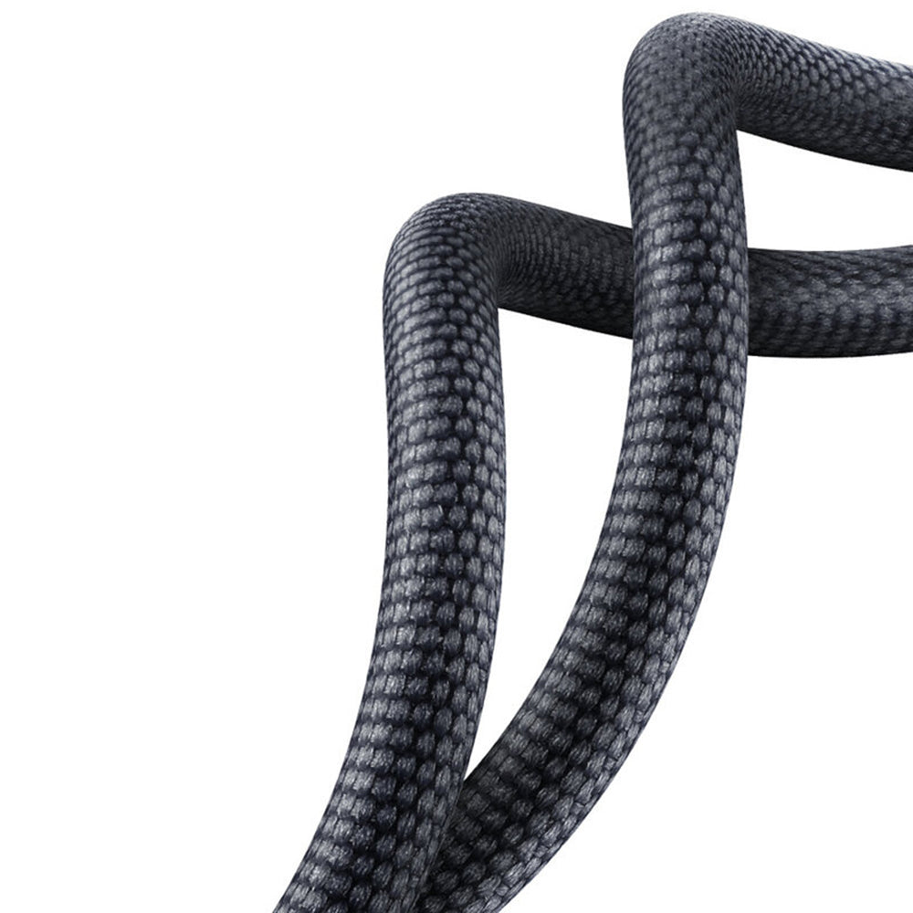 Baseus - Data Cable Crystal Shine (CAJY000501) - USB to Type-C, 100W, 2m, Super Fast Charging, Nylon Braided - Black