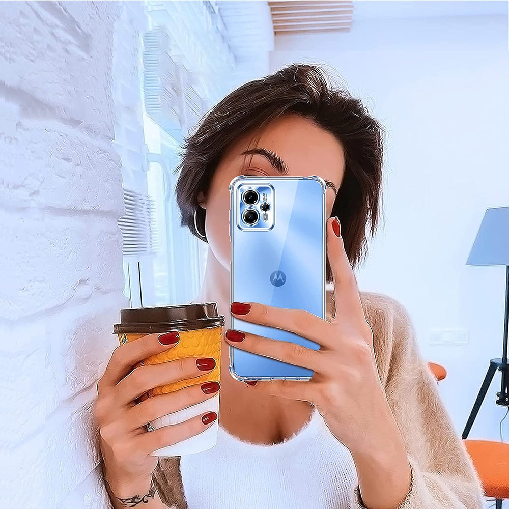 Techsuit - Shockproof Clear Silicone - Motorola Moto G24 Power - Clear