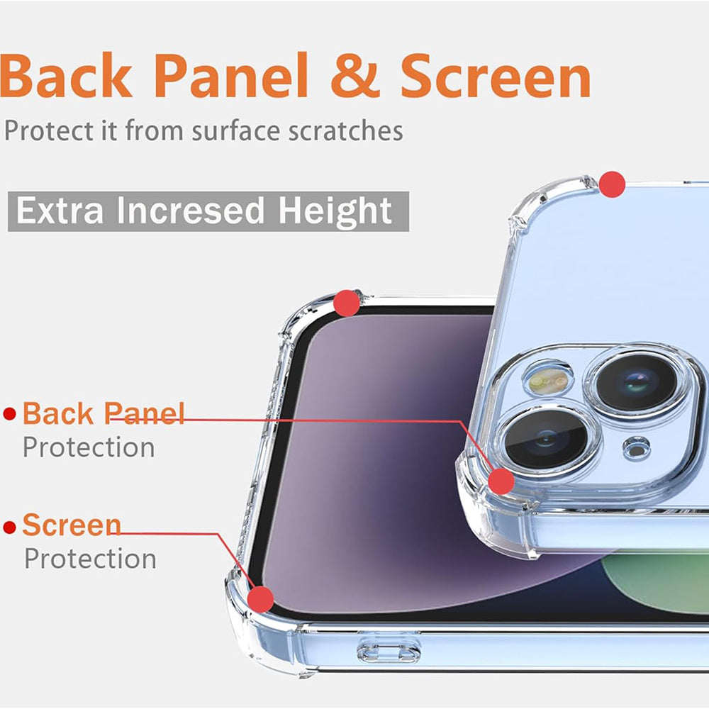 Techsuit - Shockproof Clear Silicone - Oppo Reno11 F - Clear