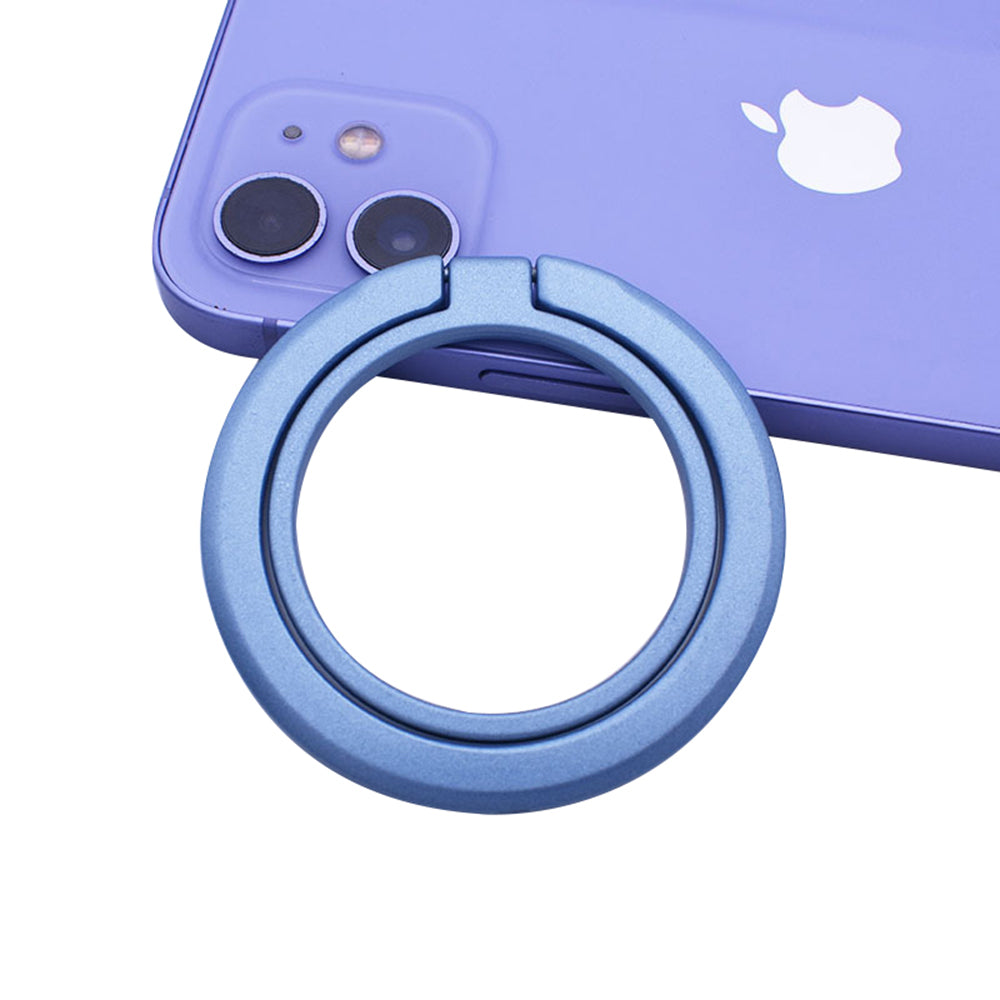 Techsuit - MagSafe Phone Ring (MPR3) - Round Shape, Aluminium Alloy, 3M - Blue