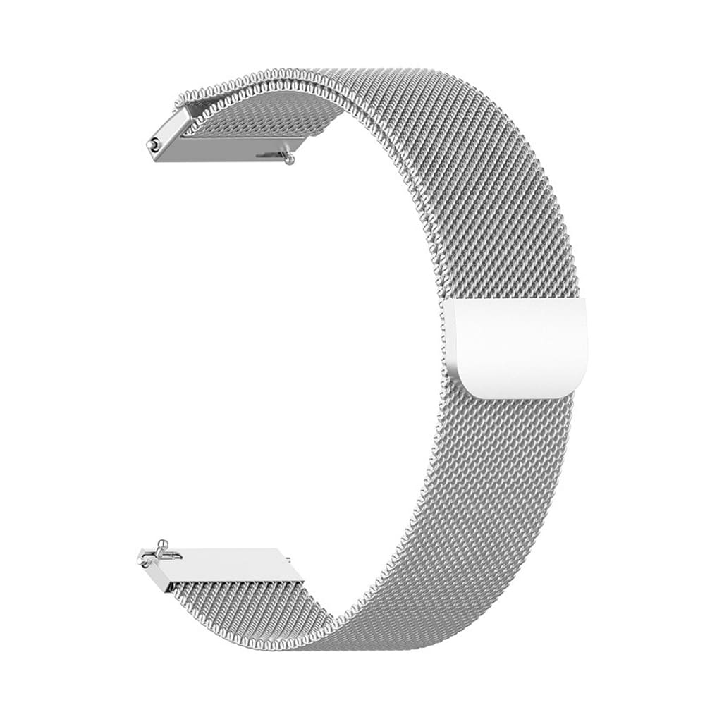 Techsuit - Watchband 20mm (W009) - Samsung Galaxy Watch 4/5/Active 2, Huawei Watch GT 3 (42mm)/GT 3 Pro (43mm) - Silver