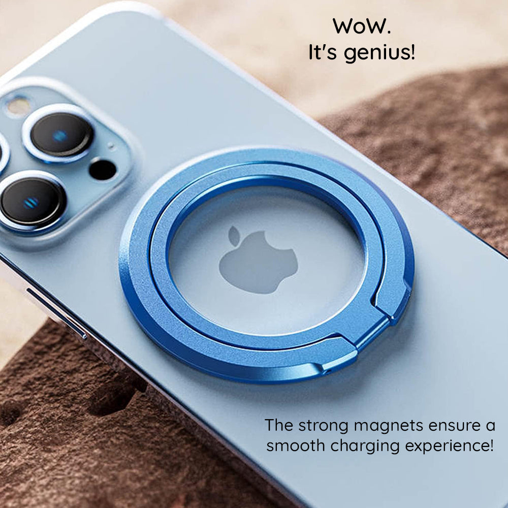 Techsuit - MagSafe Phone Ring (MPR3) - Round Shape, Aluminium Alloy, 3M - Dark Green