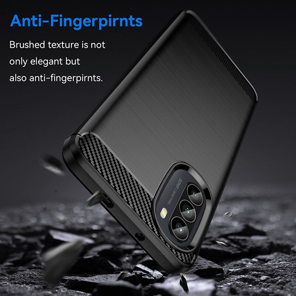 Techsuit - Carbon Silicone - Motorola Moto G52 4G / Moto G82 5G - Black