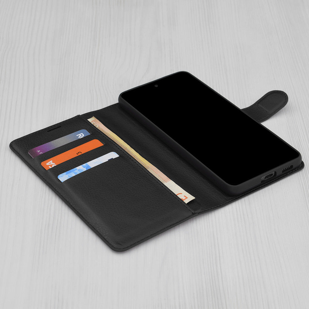 Techsuit - Leather Folio - Xiaomi Redmi 15 4G / Redmi 15 5G - Black