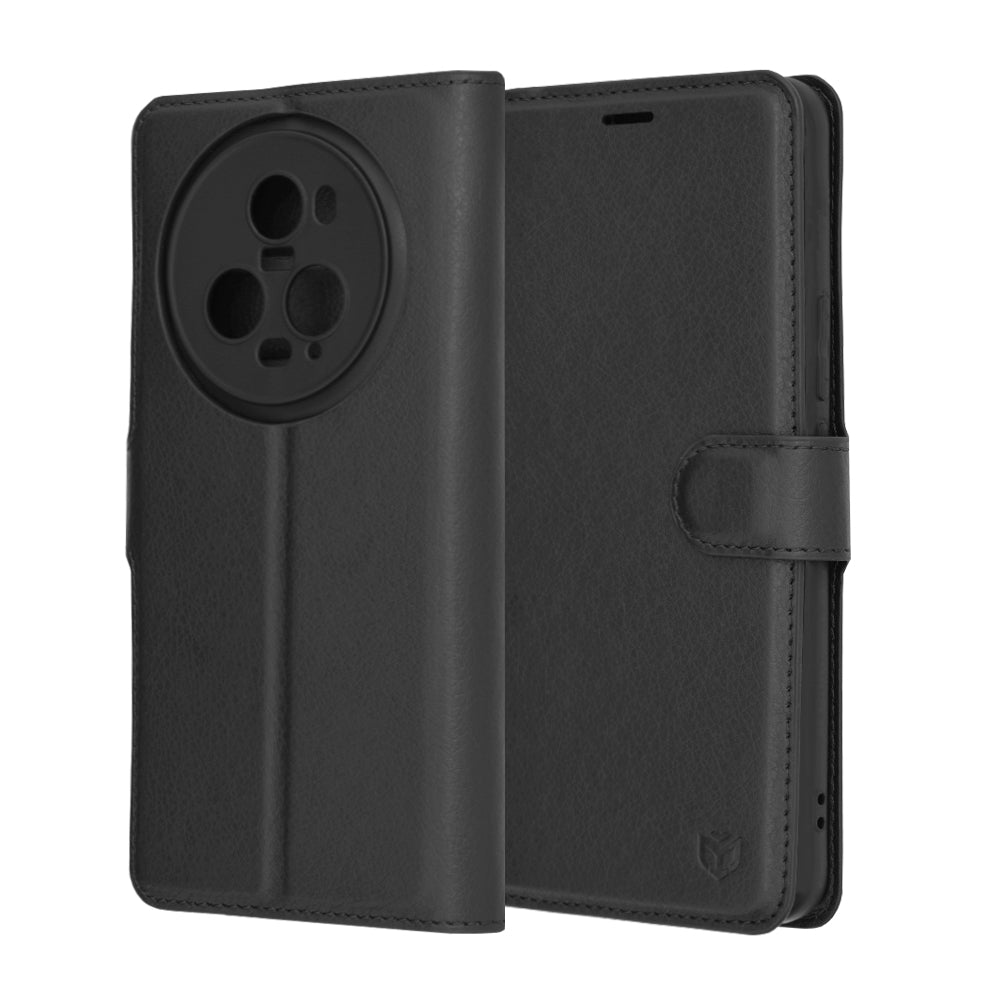 Techsuit - Leather Folio - Honor Magic5 Pro - Black