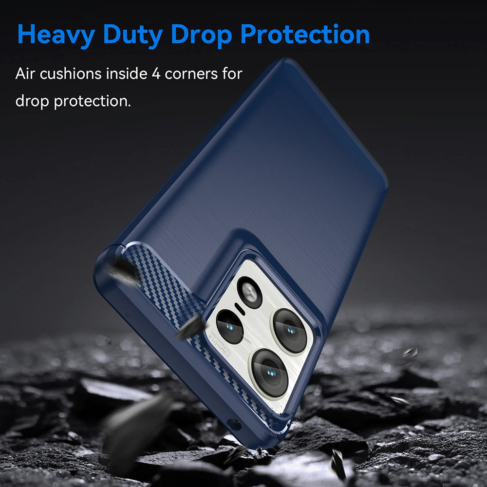 Techsuit - Carbon Silicone - Motorola Edge 50 Pro - Black