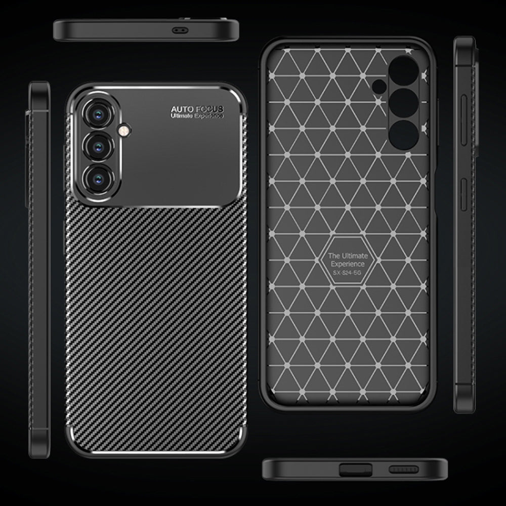 Techsuit - CarbonFiber - Galaxy S24 - Black