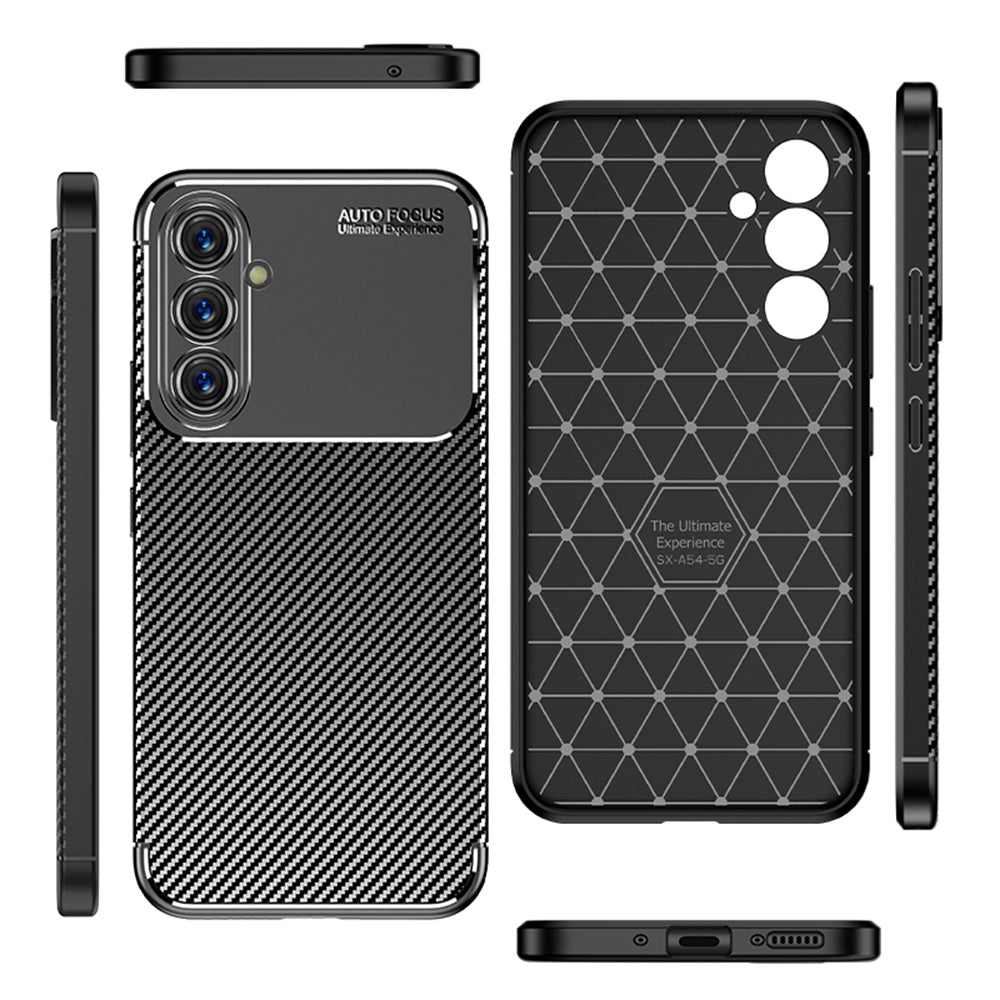 Techsuit - CarbonFiber - Galaxy A54 - Black
