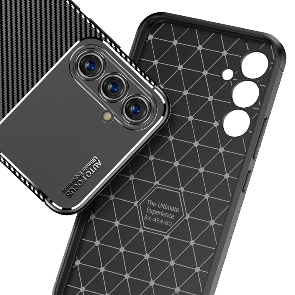 Techsuit - CarbonFiber - Galaxy A54 - Black